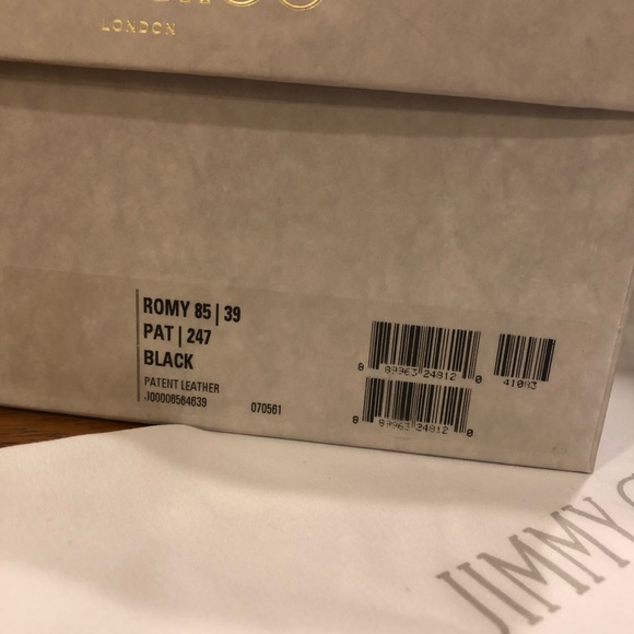 Jimmy Choo Romy 85 Black Patent Pump - Picture 7 of 7